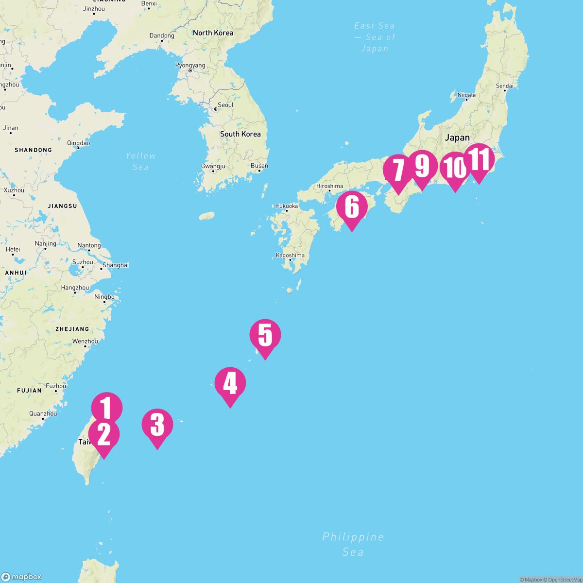 10 Night Asia: Osaka Kochi Nagoya & Mt. Fuji (Taipei To Yokohama)