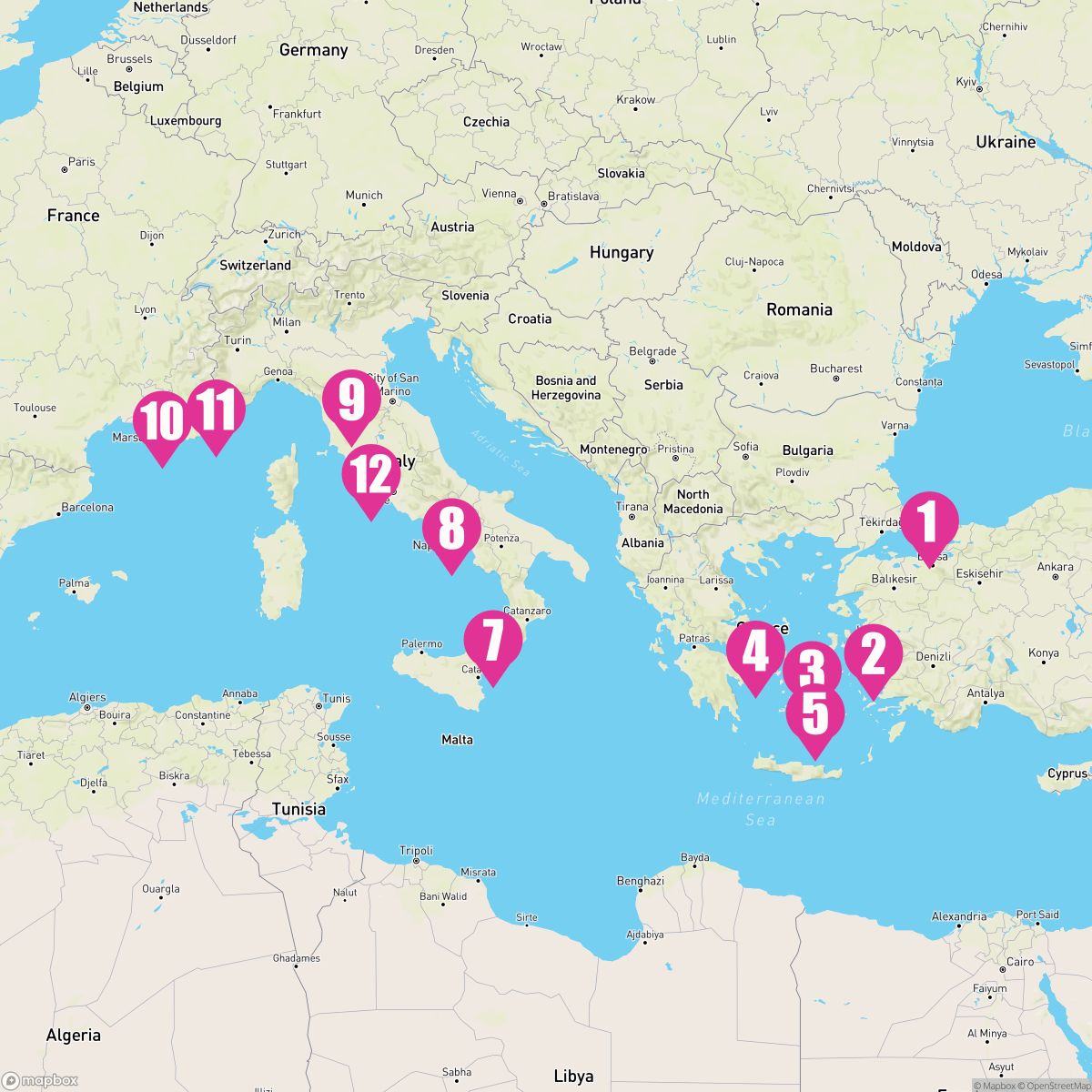 11 Night Greek Isles: Santorini Athens & Florence (Istanbul To Rome)