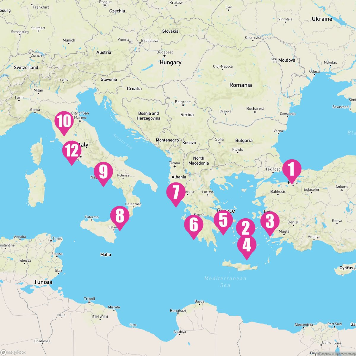 11 Night Greek Isles: Santorini Athens & Florence (Istanbul To Rome)