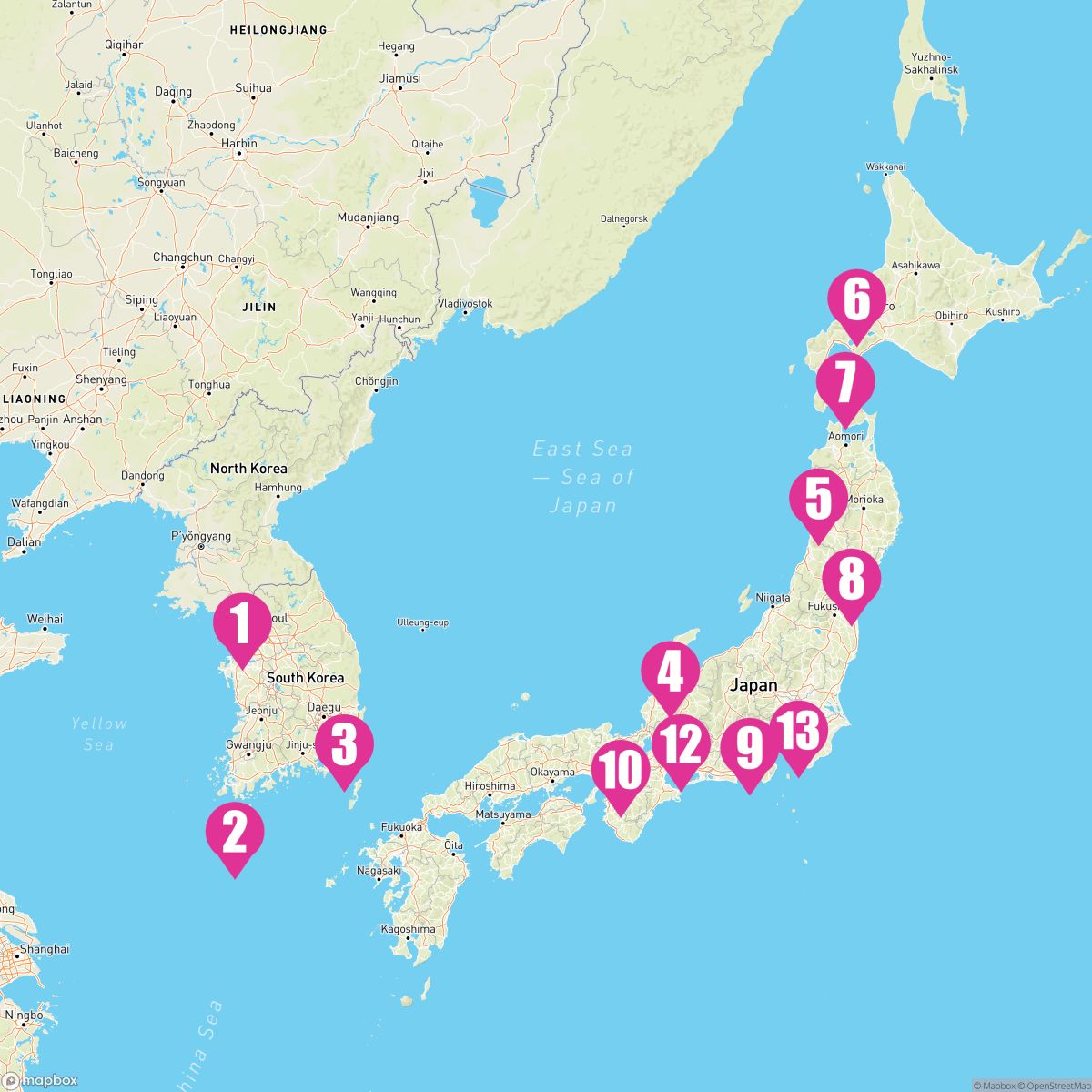12 Night Japan: Cherry Blossoms (Incheon To Yokohama)