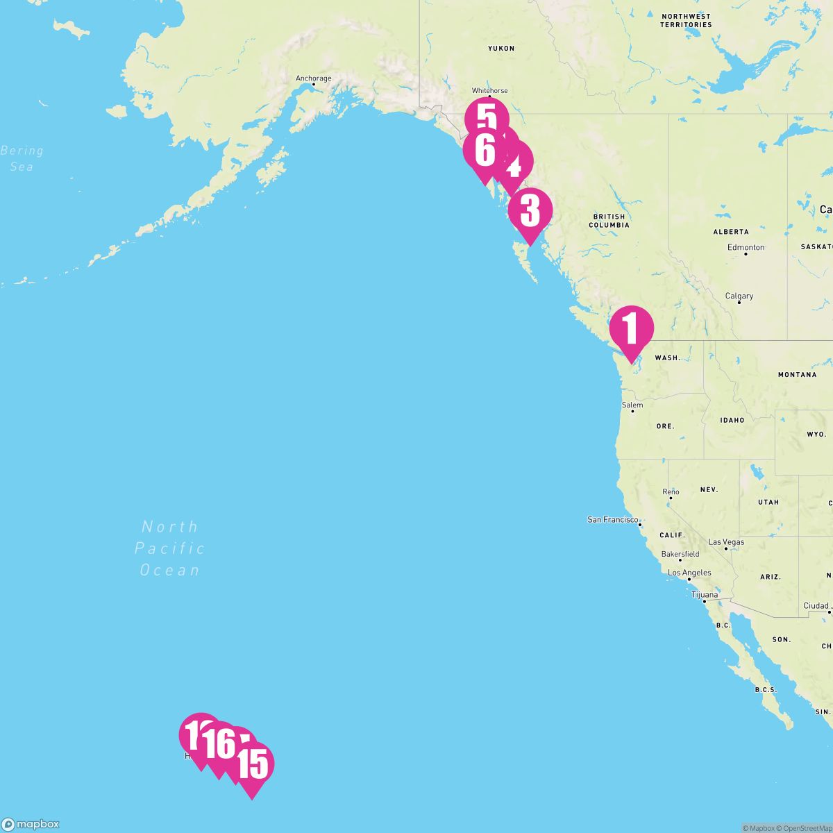 15 Night Alaska: Dawes Glacier & Skagway (Vancouver To Honolulu)