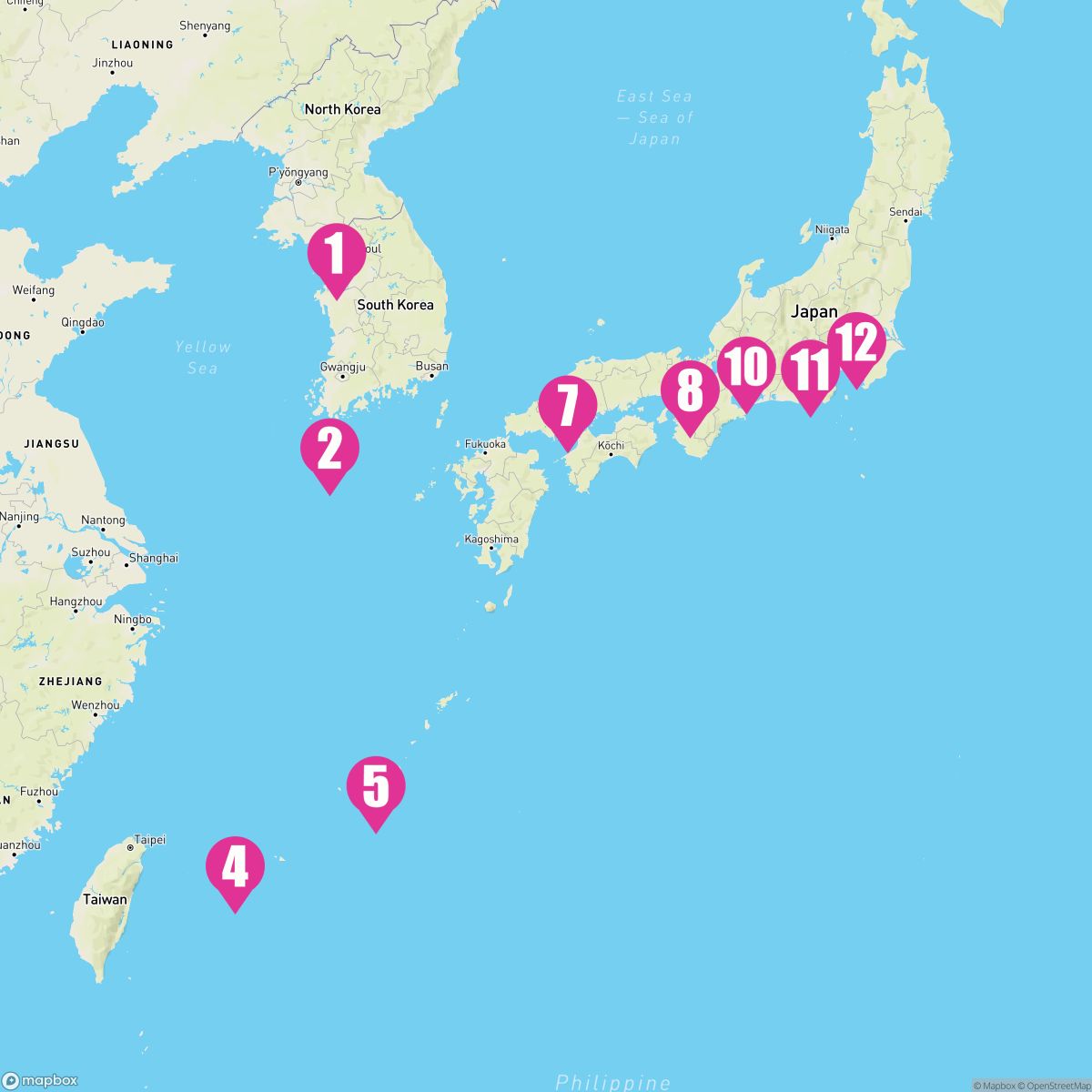 11 Night Asia: Osaka Kochi Jeju & Nagoya (Seoul To Tokyo)