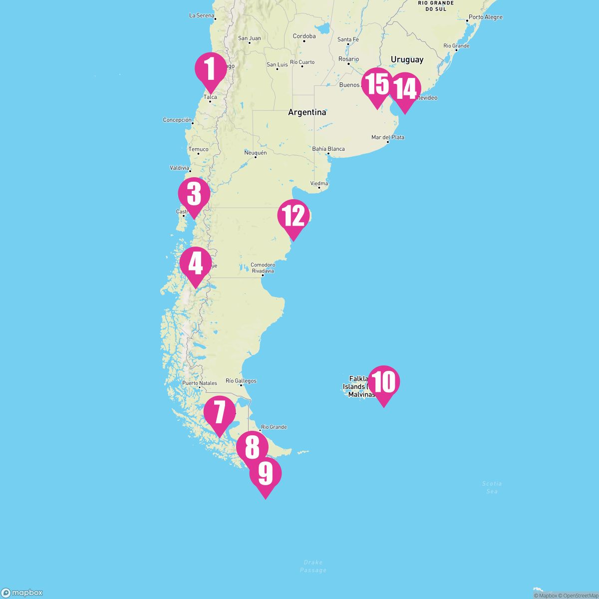 14 Night South America: Argentina & Chile (Santiago To Buenos Aires)