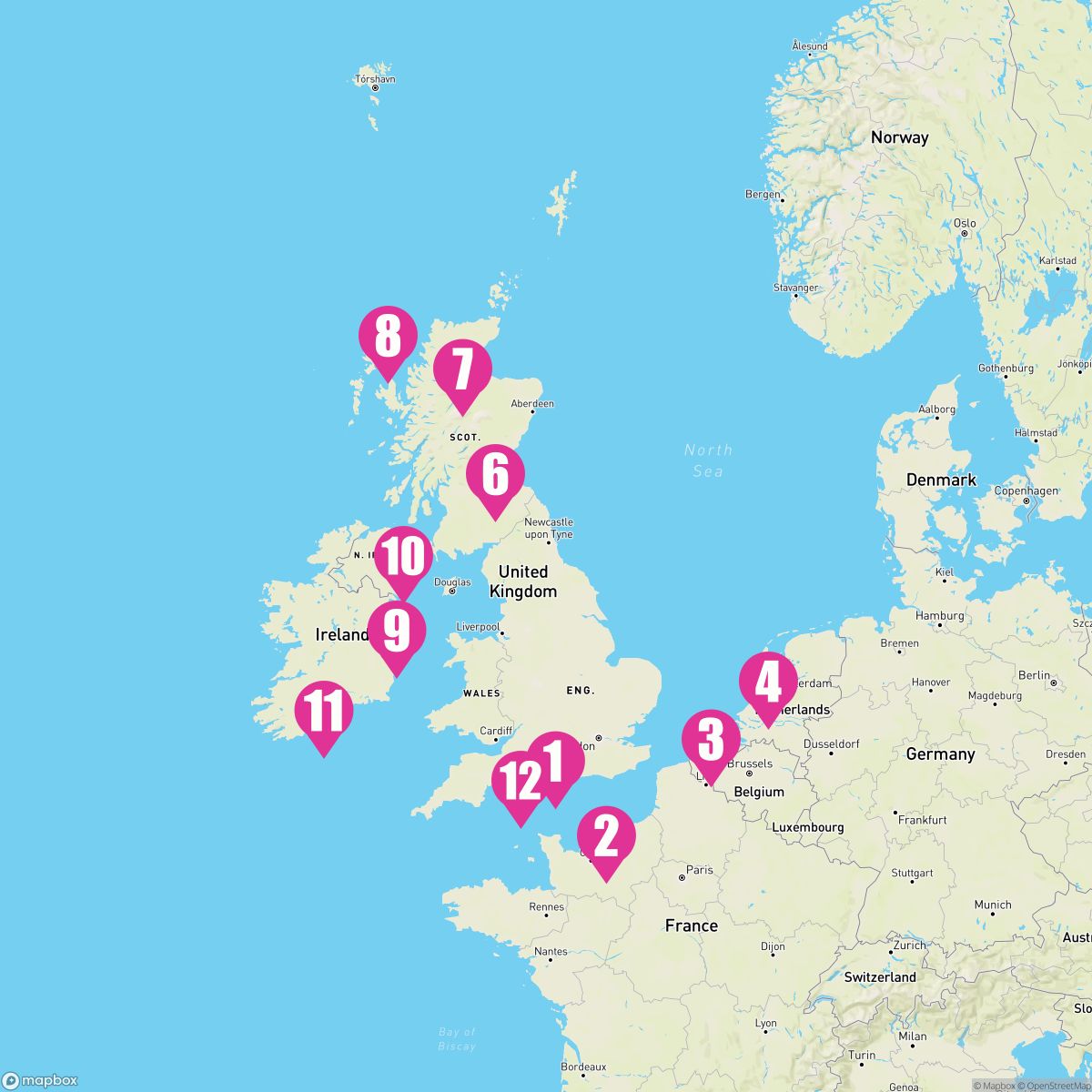 British Isles: Ireland & Scotland from London