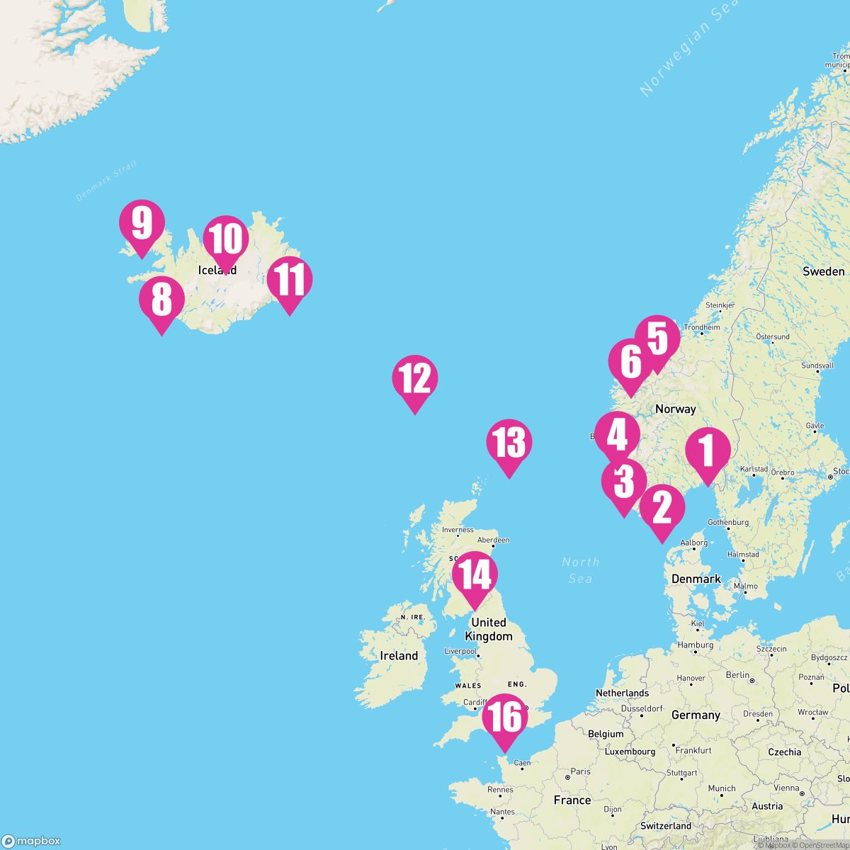 15 Night Europe: Norway Scotland & Iceland (Oslo To Southampton)