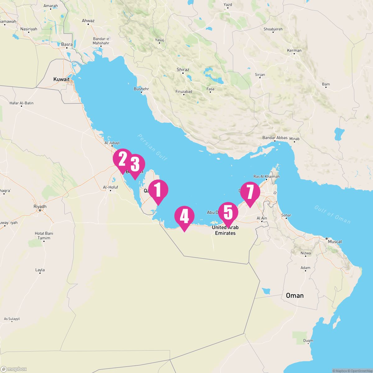 7 Night Middle East: Uae Saudi Arabia & Bahrain (Doha To Dubai)