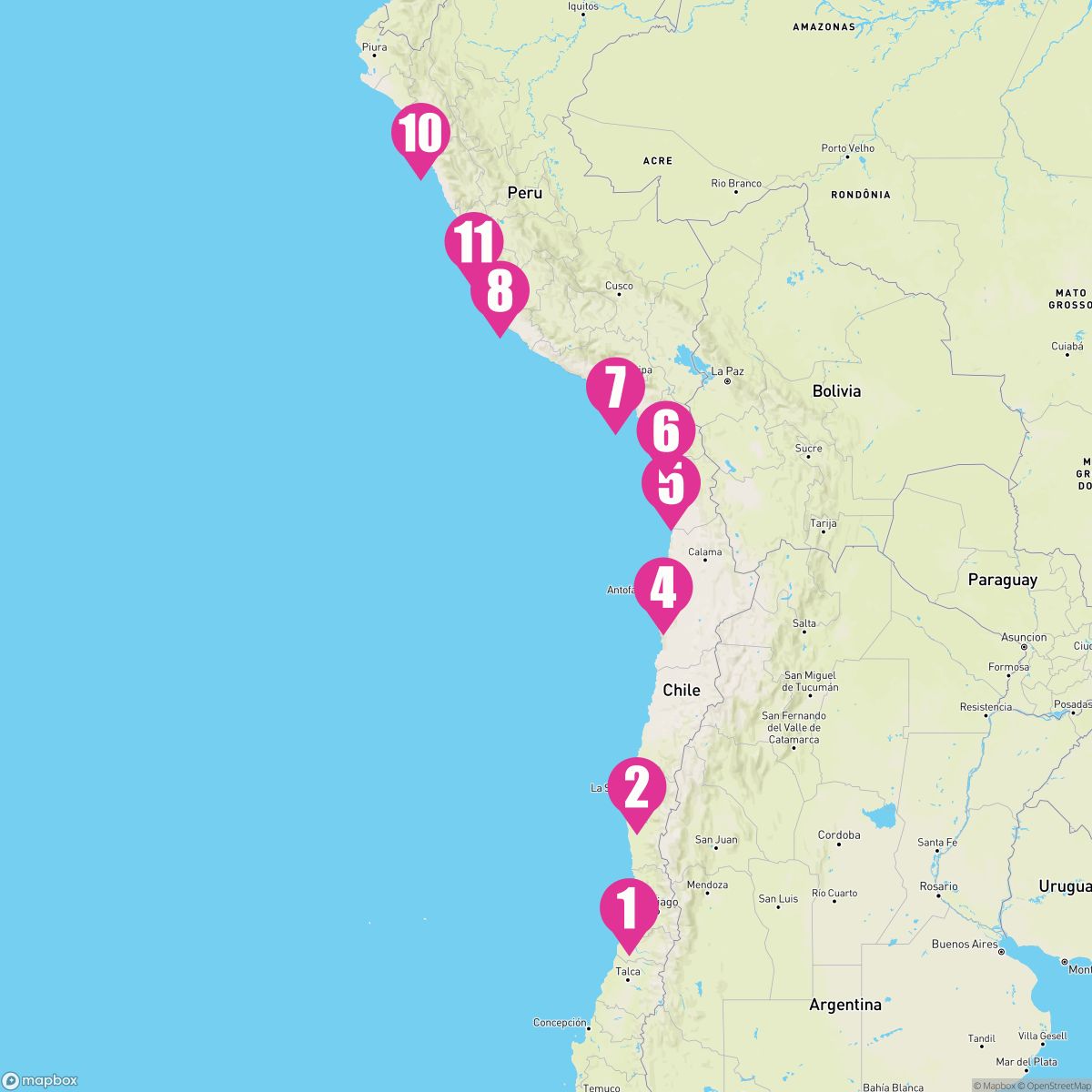 10 Night South America: Peru & Chile (Santiago To Lima)