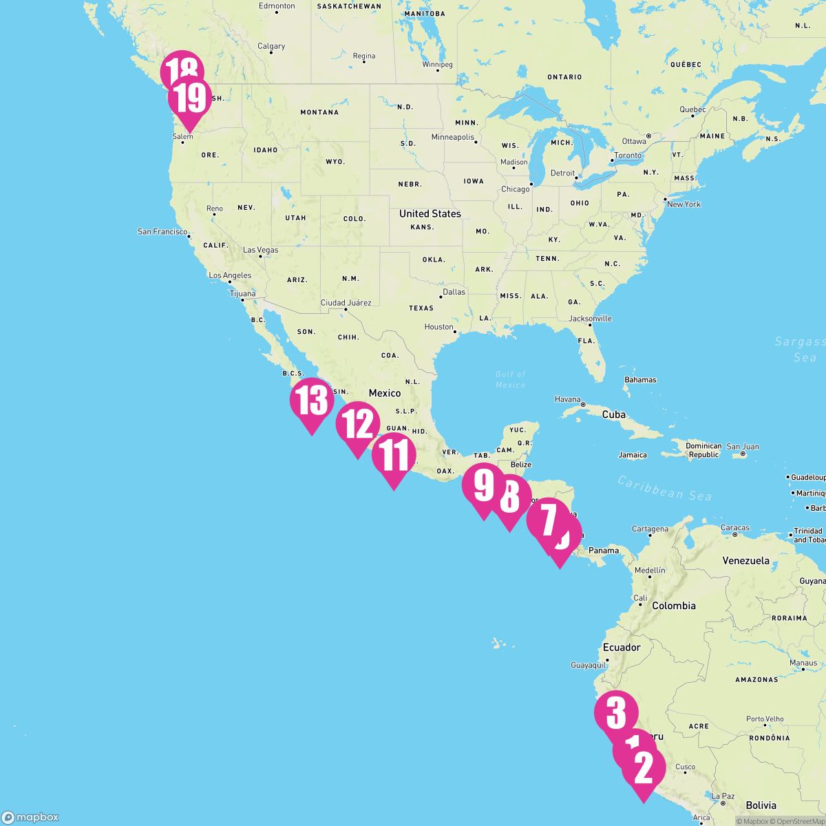 18 Night South America: Mexico & Costa Rica (Lima To Seattle)