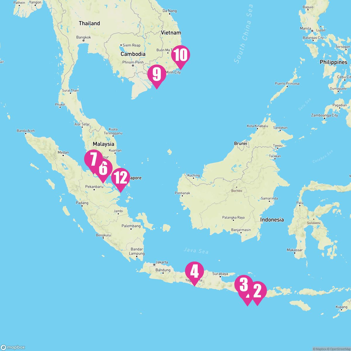 11 Night Asia: Vietnam Indonesia & Malayasia (Bali To Singapore)