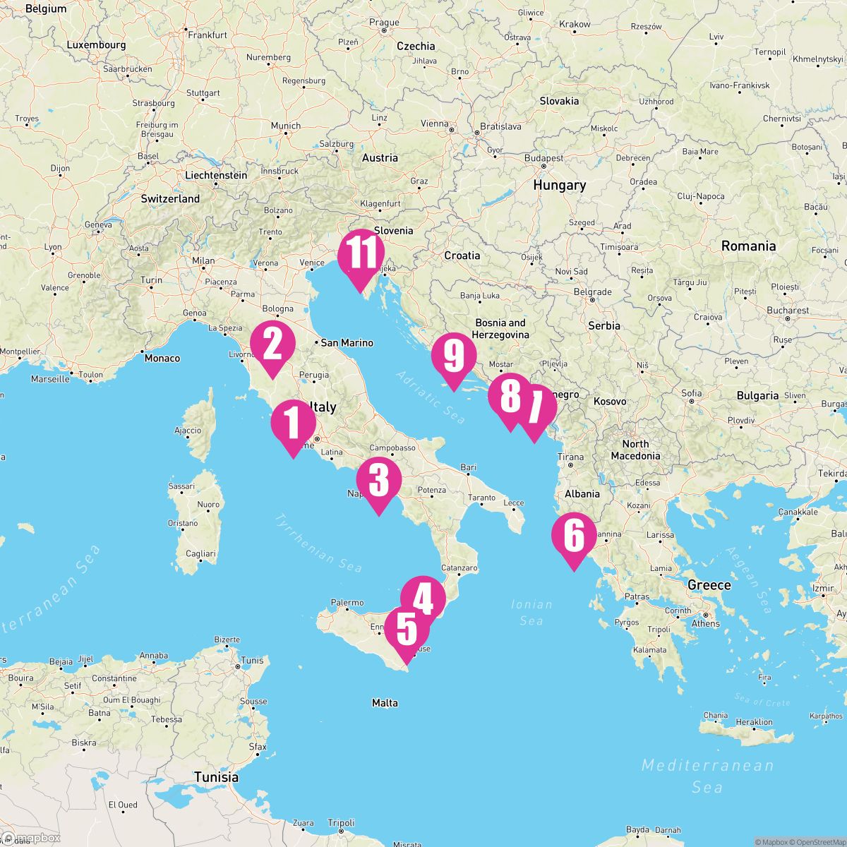 10 Night Mediterranean: Italy Greece & Croatia (Rome To Trieste)