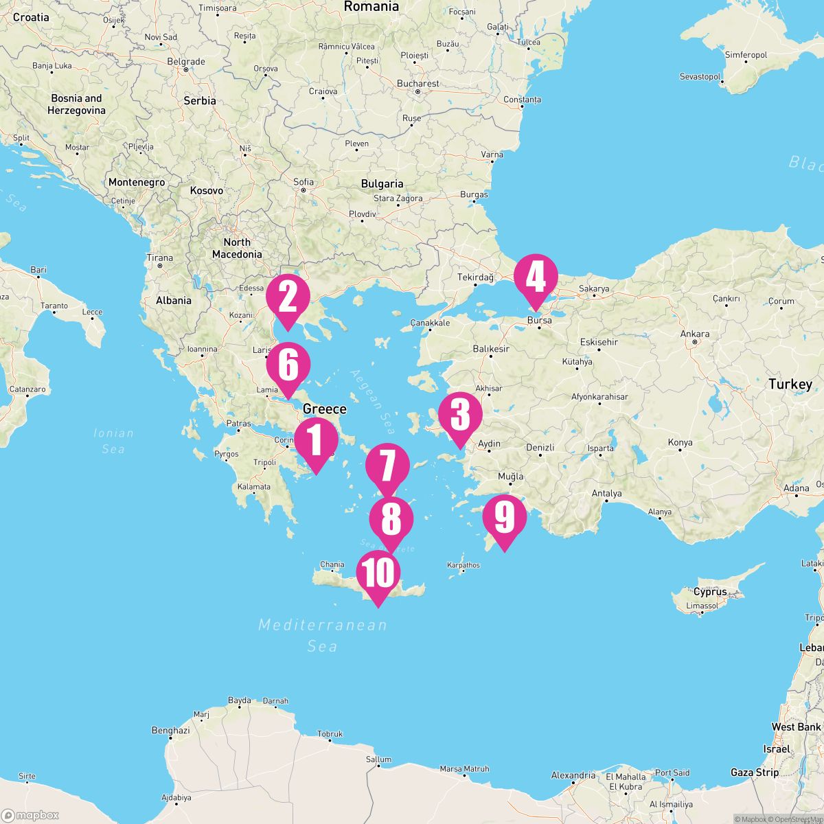 10 Night Greek Isles: Santorini Rhodes & Istanbul (Athens Roundtrip)