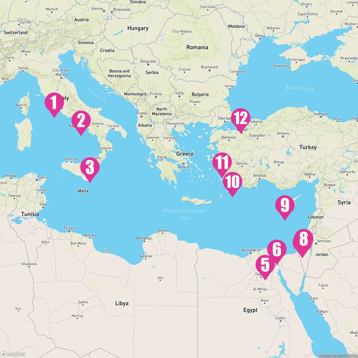 11 Night Mediterranean: Italy Greece & Turkey (Rome To Istanbul)