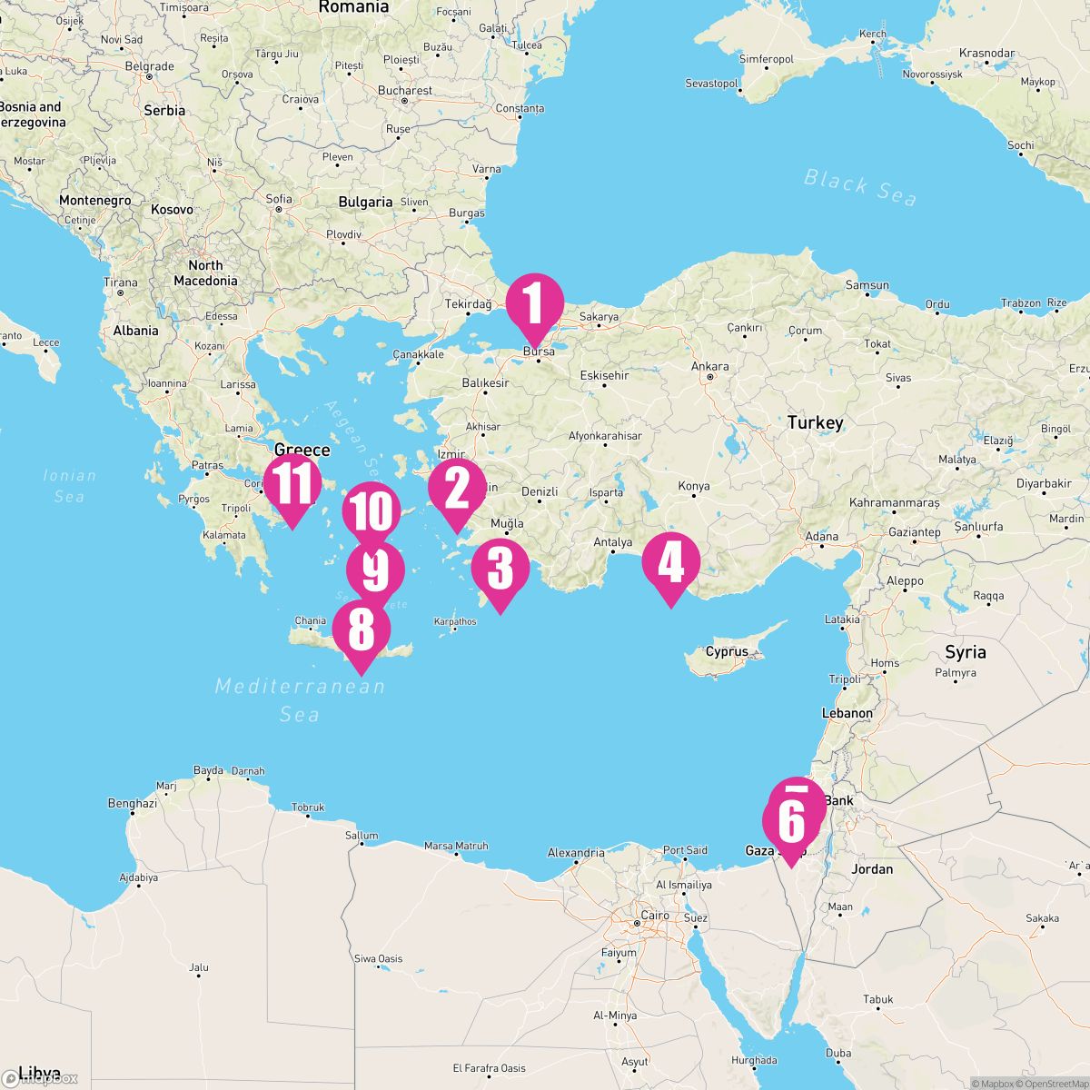 10 Night Greek Isles: Santorini Rhodes & Israel (Istanbul To Athens)