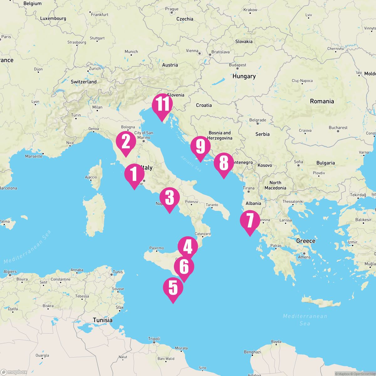 10 Night Classic Mediterranean (Rome To Venice)