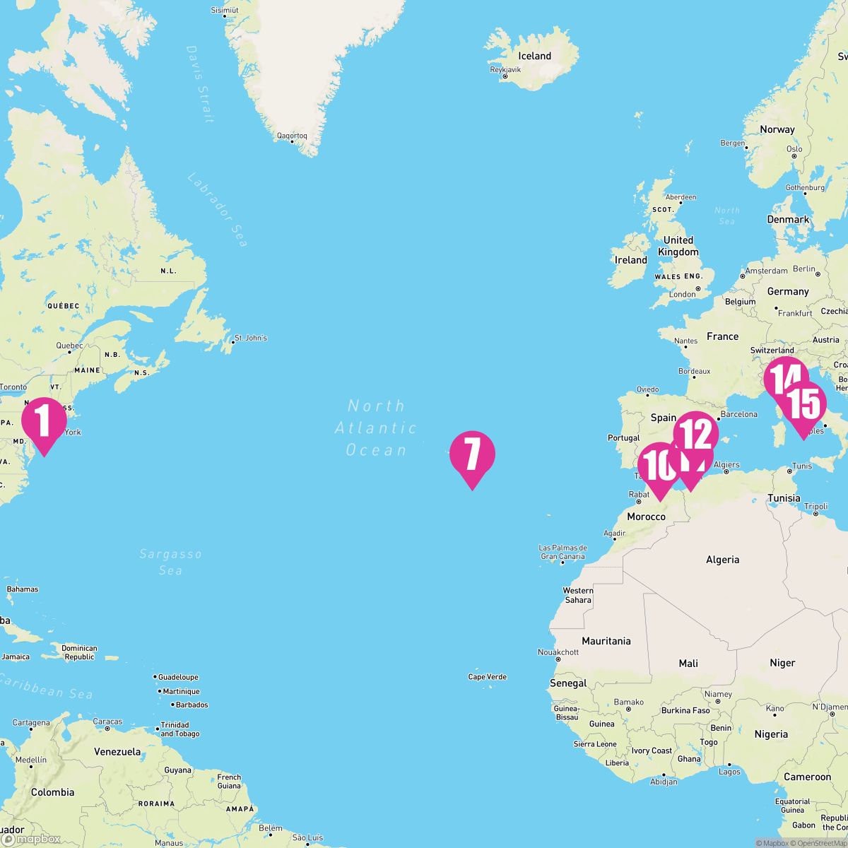 14 Night Italy Spain Azores Transatlantic (Cape Liberty To Rome)