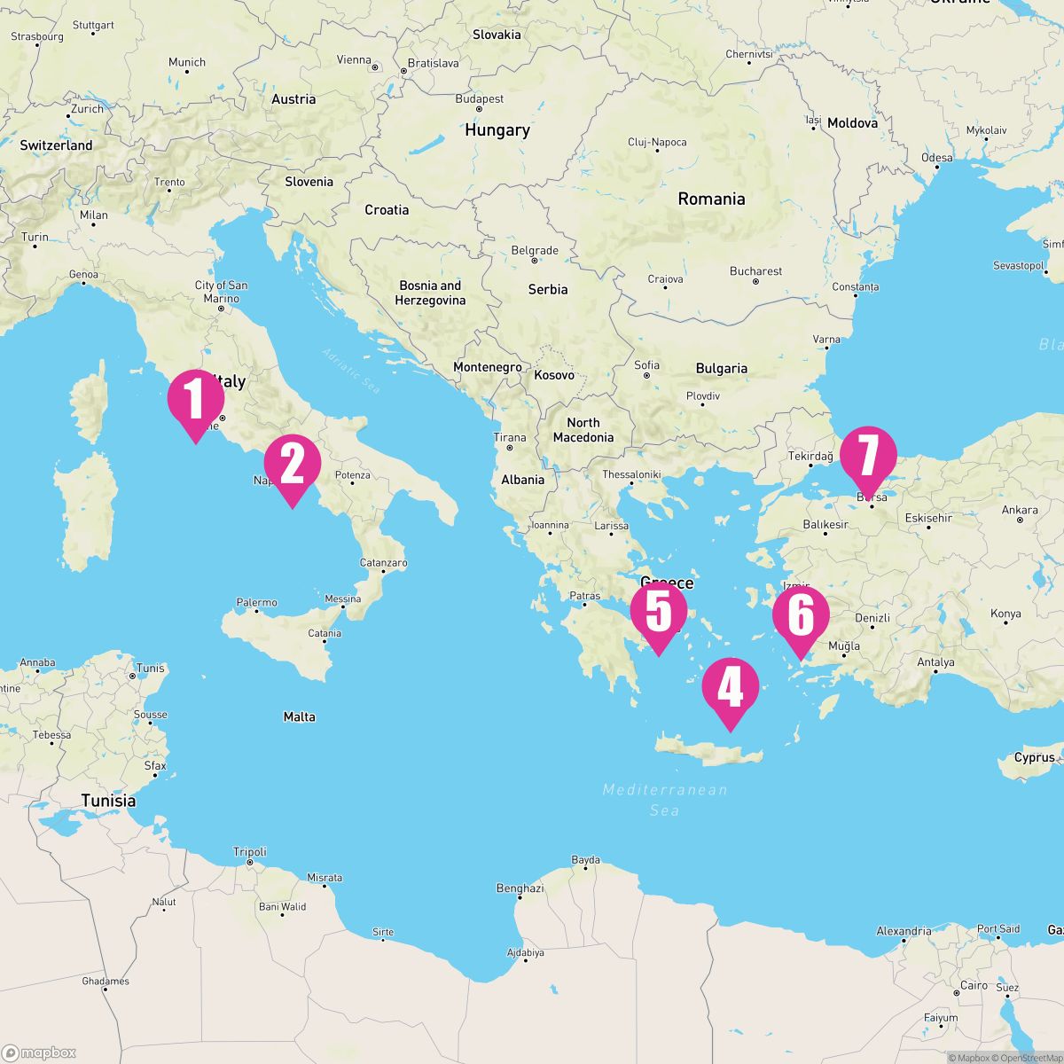 10 Night Greece Turkey & Italy (Rome Roundtrip)