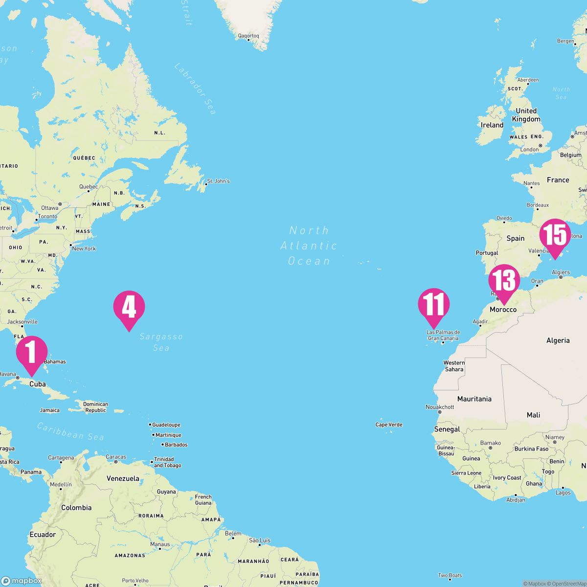 14 Night Cultural Crossing With Azores (Ft. Lauderdale To Barcelona)