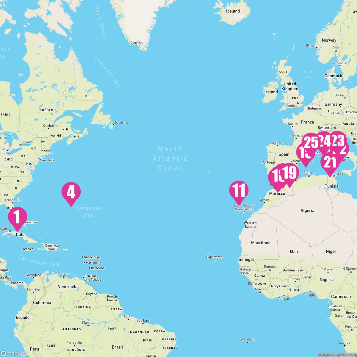 25 Night Western Crossing: Madeira Morocco & Cote D Azur (Ft. Lauderdale To Barcelona)