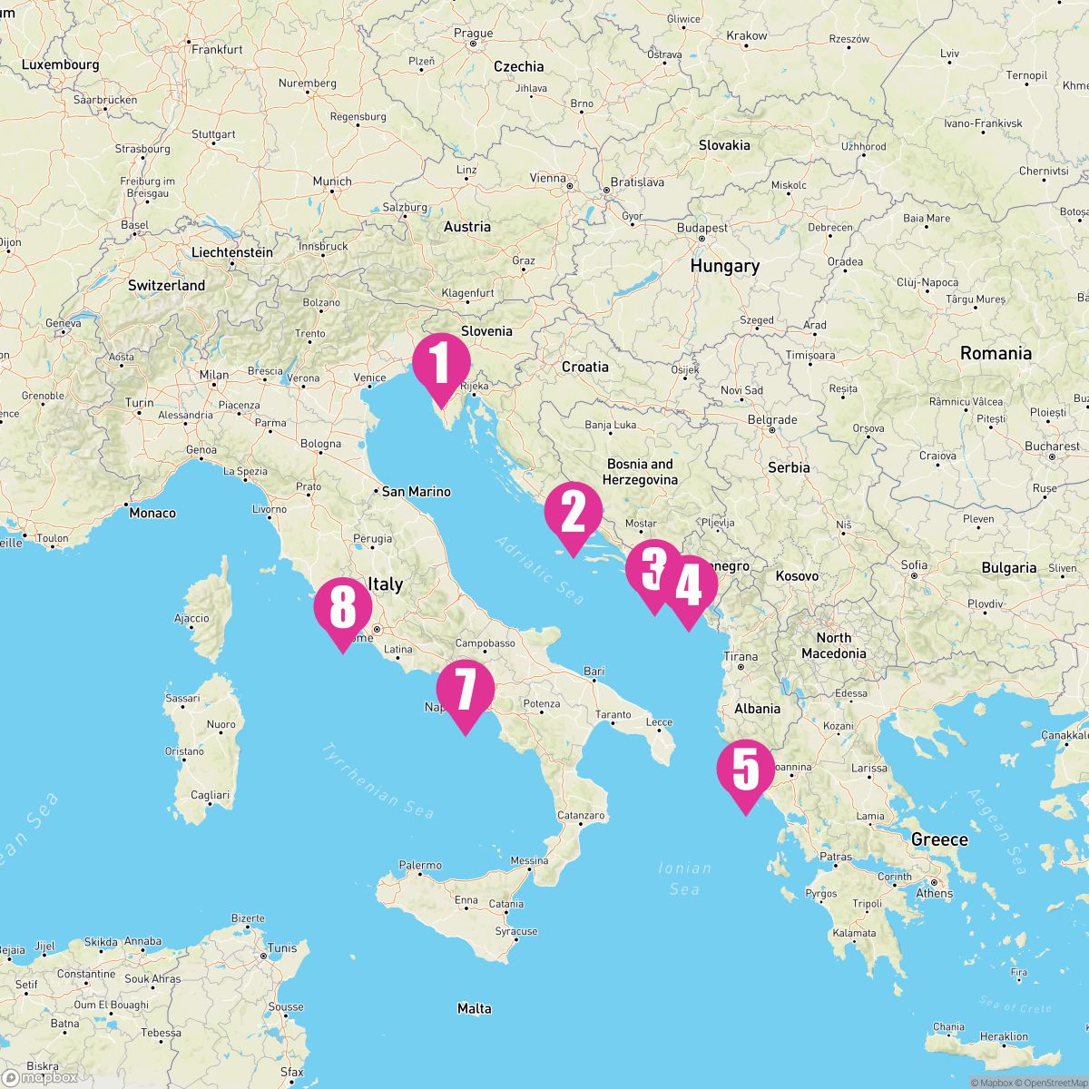 7 Night Adriatic Gems (Trieste To Rome)