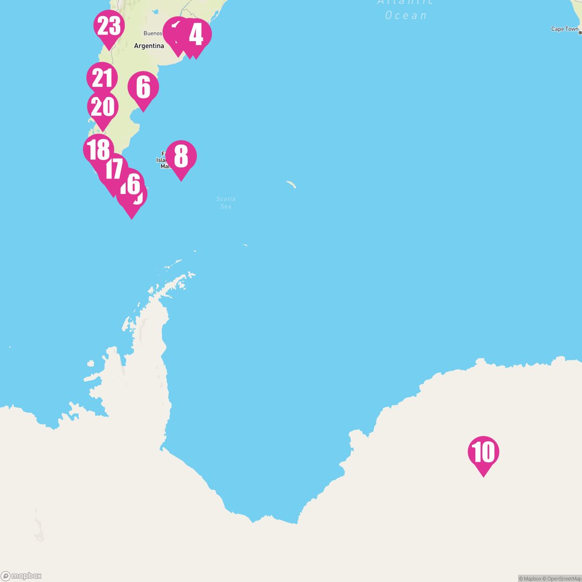 22 Night South America & Antarctica (Buenos Aires To San Antonio)
