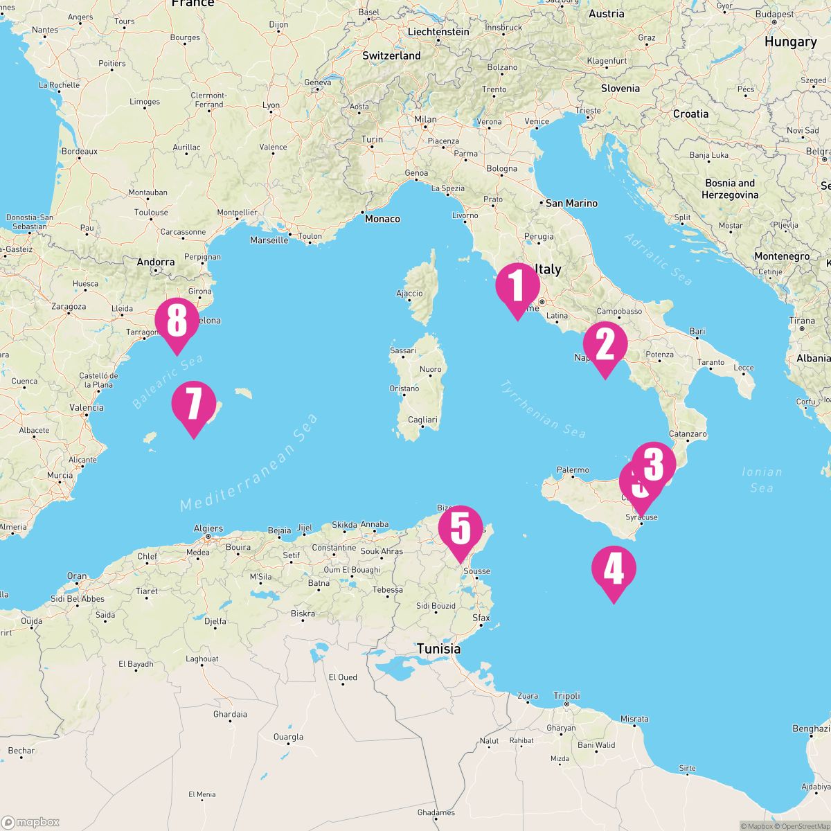 7 Night Western Mediterranean Medley: Mallorca (Rome To Barcelona)