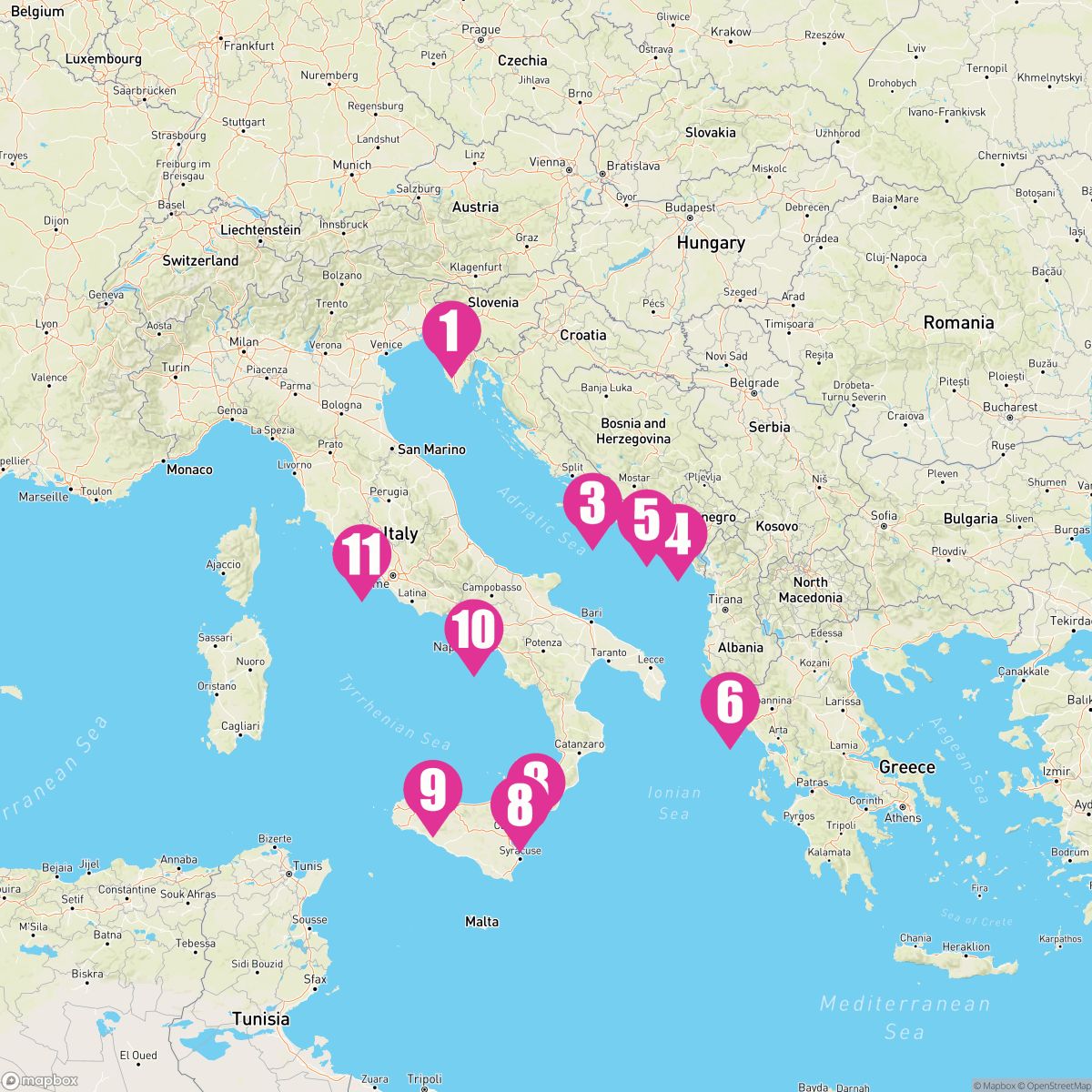 10 Night Around Italys Boot: Palermo (Trieste To Rome)
