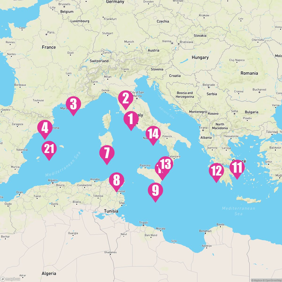 21 Night Western Mediterranean: Barcelona & Mallorca (Rome To Barcelona)