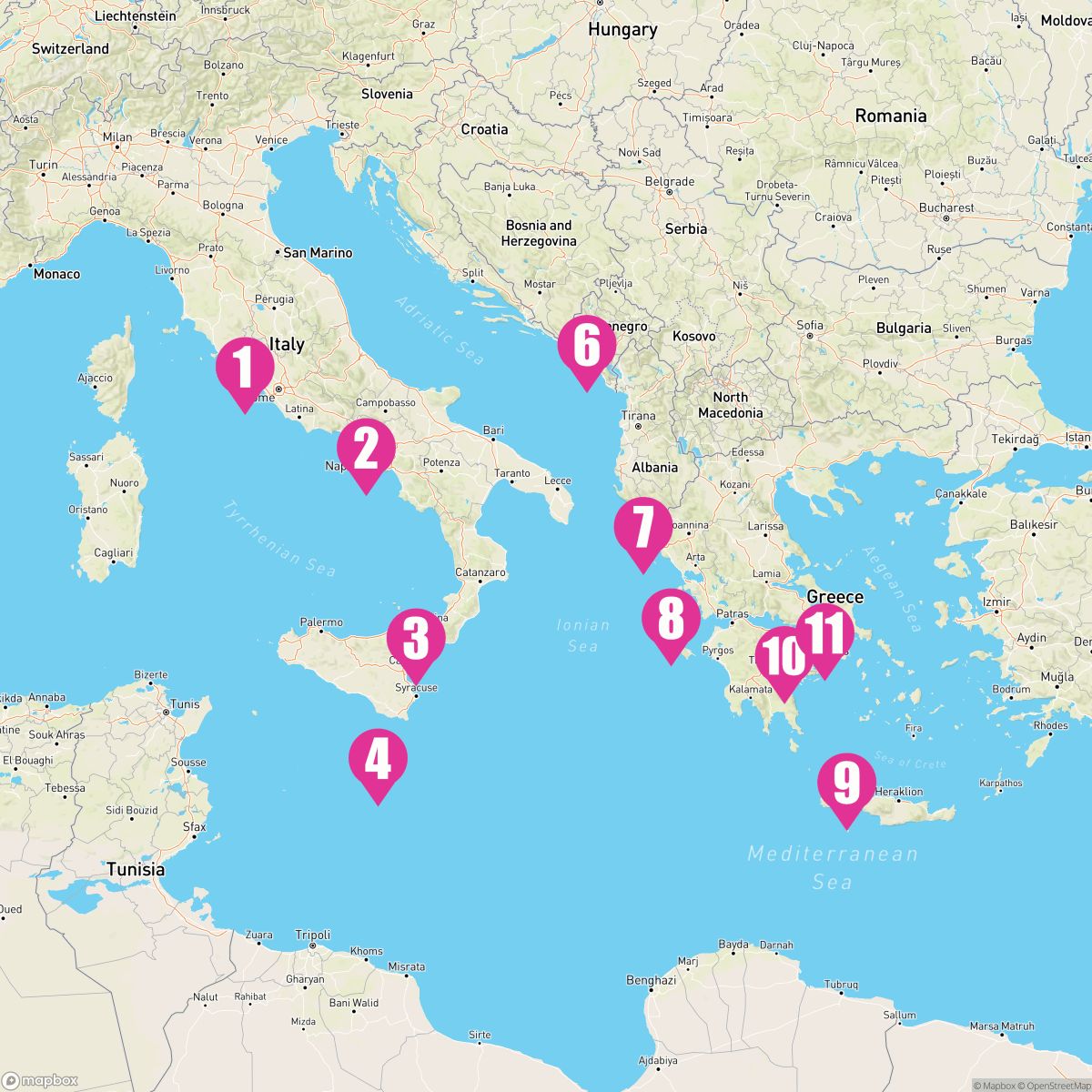 10 Night Malta Sicily & Aegean Jewels: Naples & Hidden Gems (Rome To Athens)