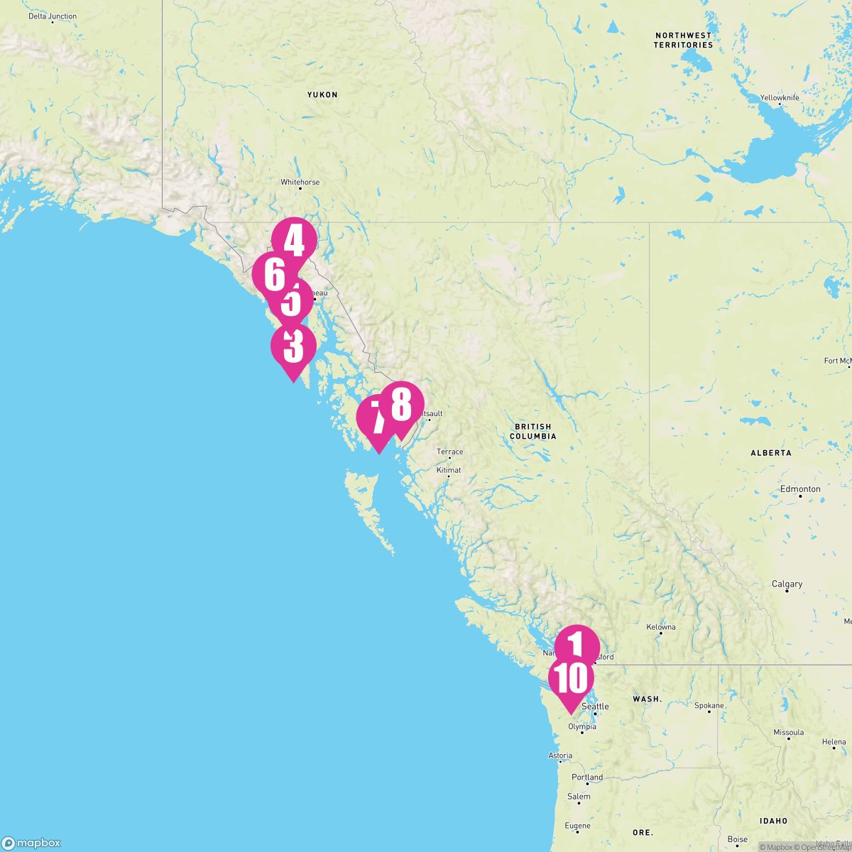 10 Night Alaska (Vancouver Roundtrip)