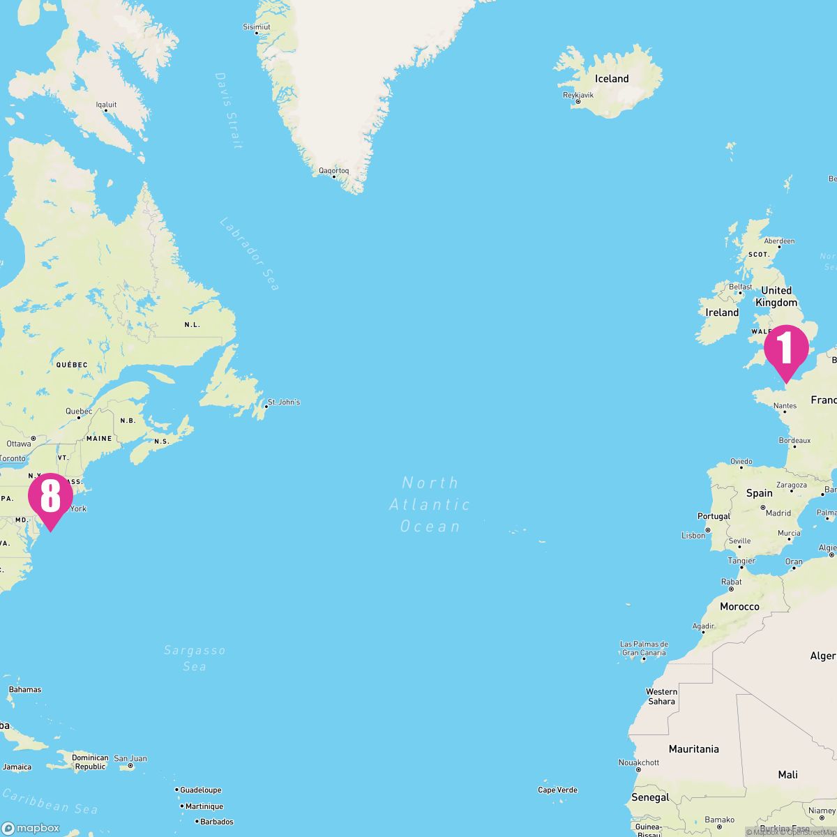 7 Night Westbound Transatlantic Crossing (Southampton To New York)