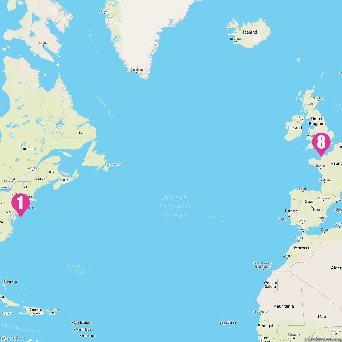 7 Night Eastbound Transatlantic Crossing (New York To Southampton)