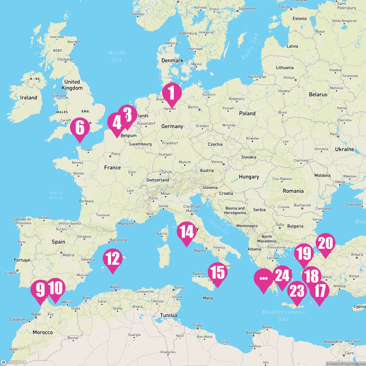27 Night Northern Europe & Mediterranean (Hamburg To Rome)