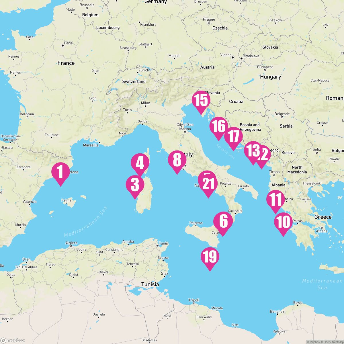 21 Night France Italy & Adriatic (Barcelona To Rome)