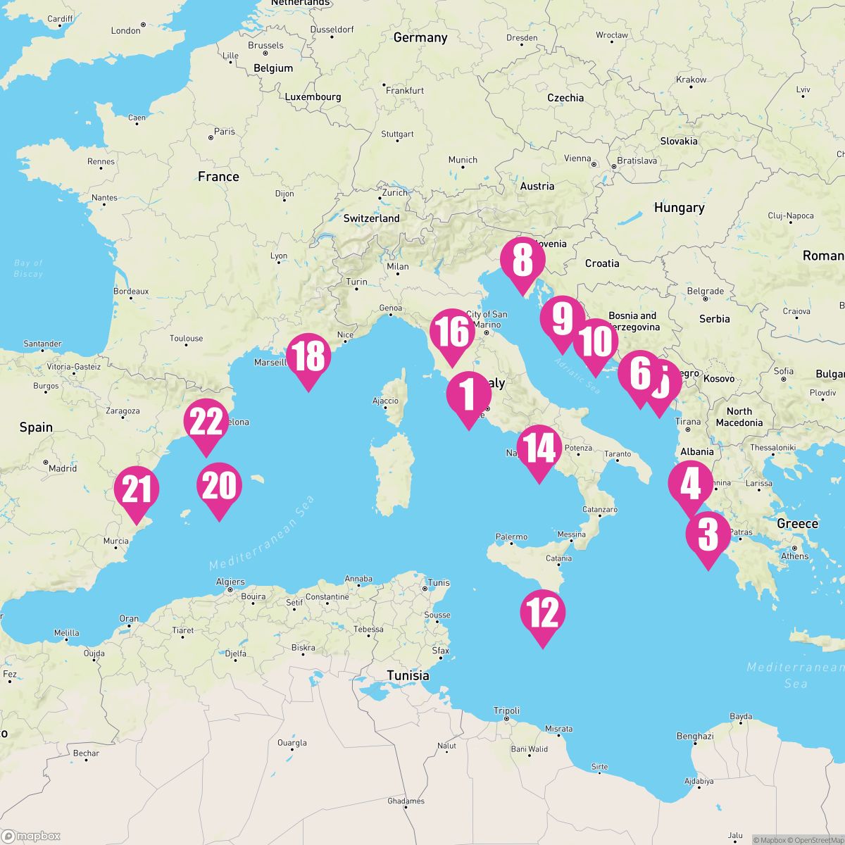 21 Night Mediterranean Highlights (Rome To Barcelona)