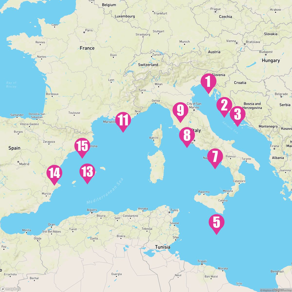 14 Night Adriatic & Western Mediterranean (Trieste To Barcelona)