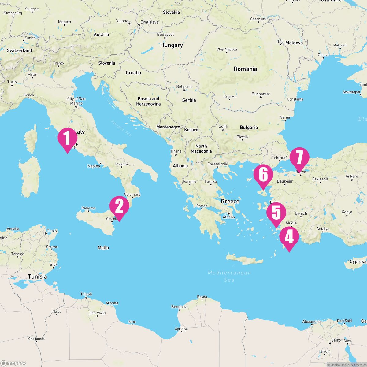 7 Night Istanbul Greek Isles & Italy (Rome To Istanbul)