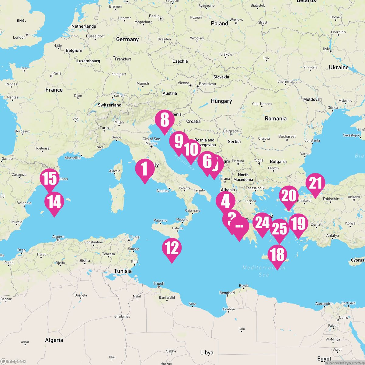 28 Night Mediterranean Highlights (Rome To Barcelona)