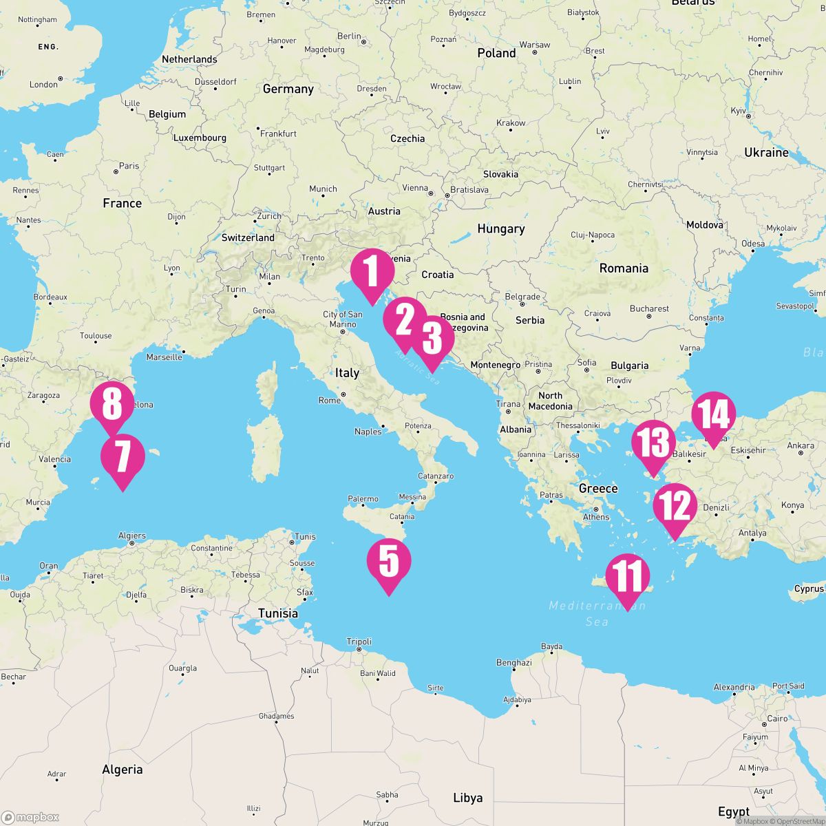 Istanbul, Greek Islands and Mediterranean