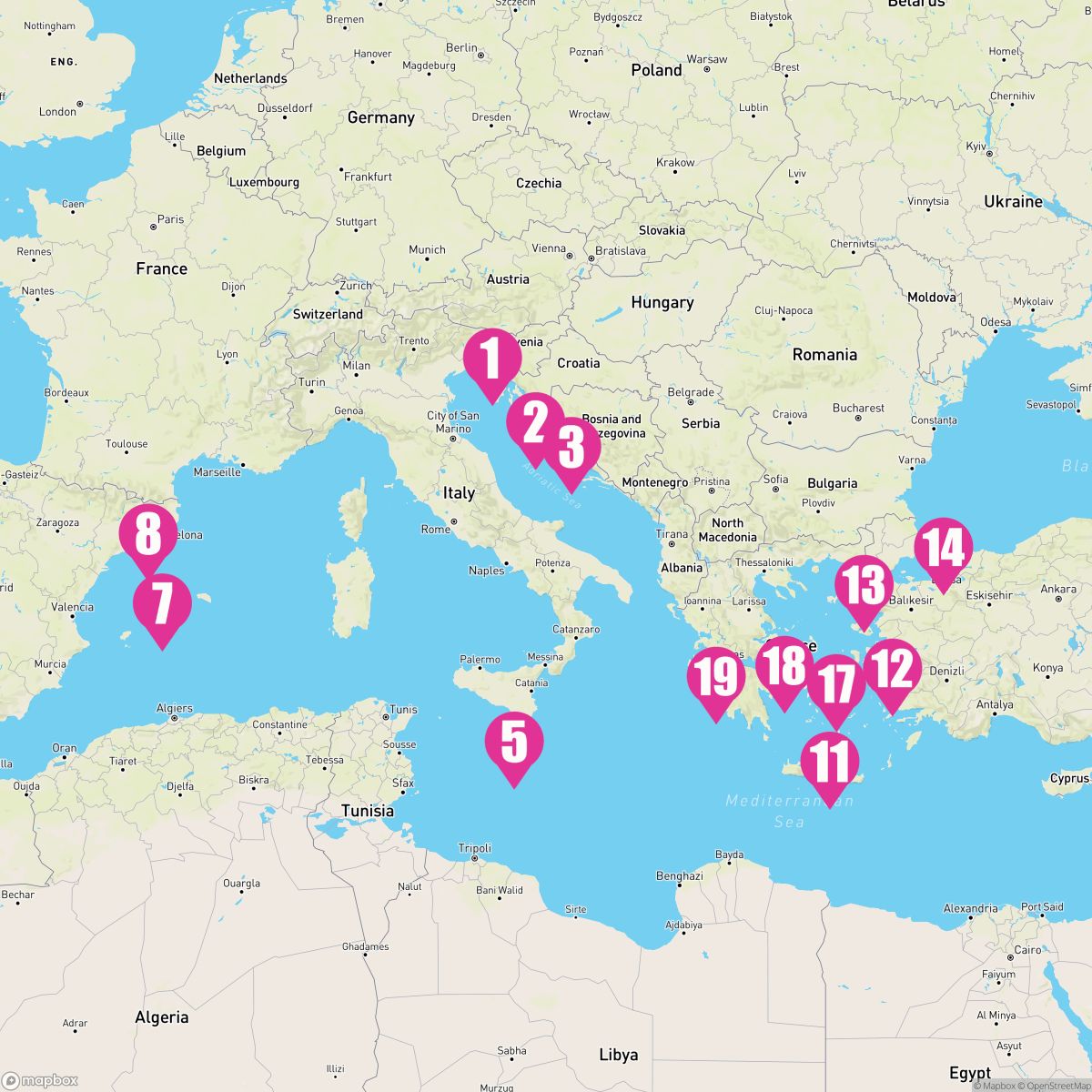 Istanbul, Greek Islands and Mediterranean