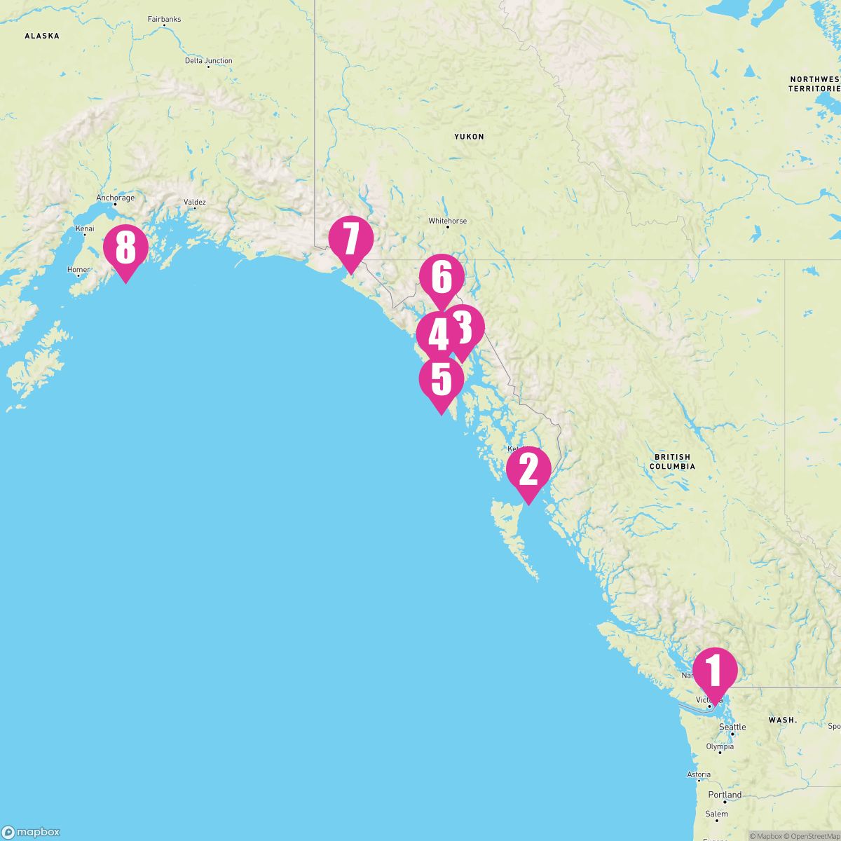 7 Night Northbound Alaska & Hubbard Glacier (Vancouver To Seward)