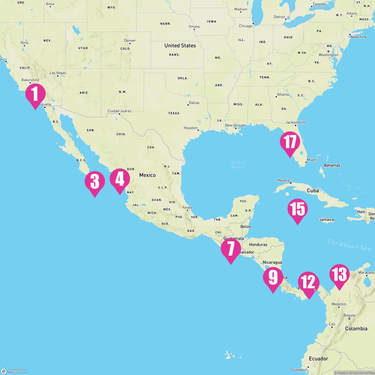 16 Night Panama Canal - Eastbound (Los Angeles To Tampa)