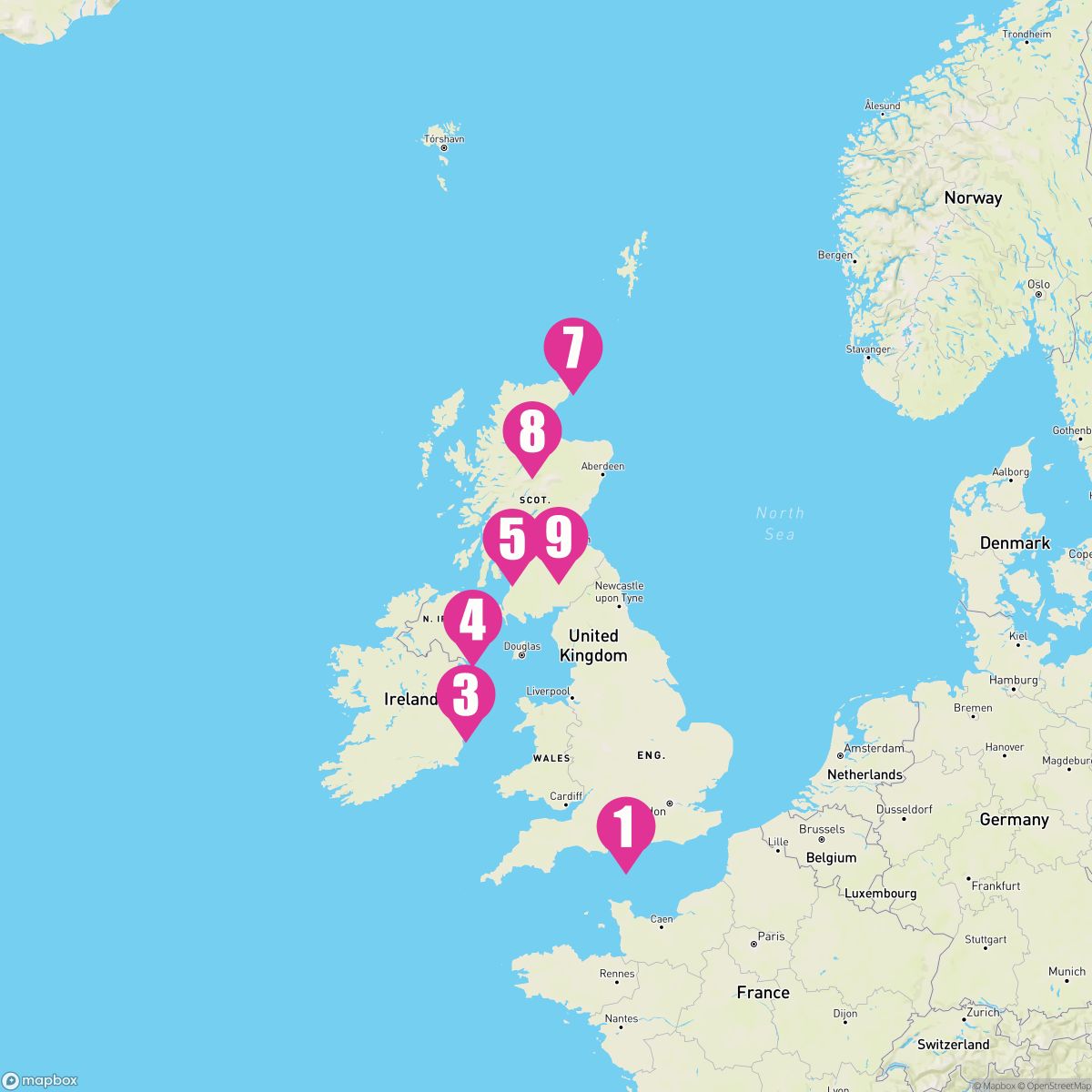 10 Night British Isles (Southampton Roundtrip)