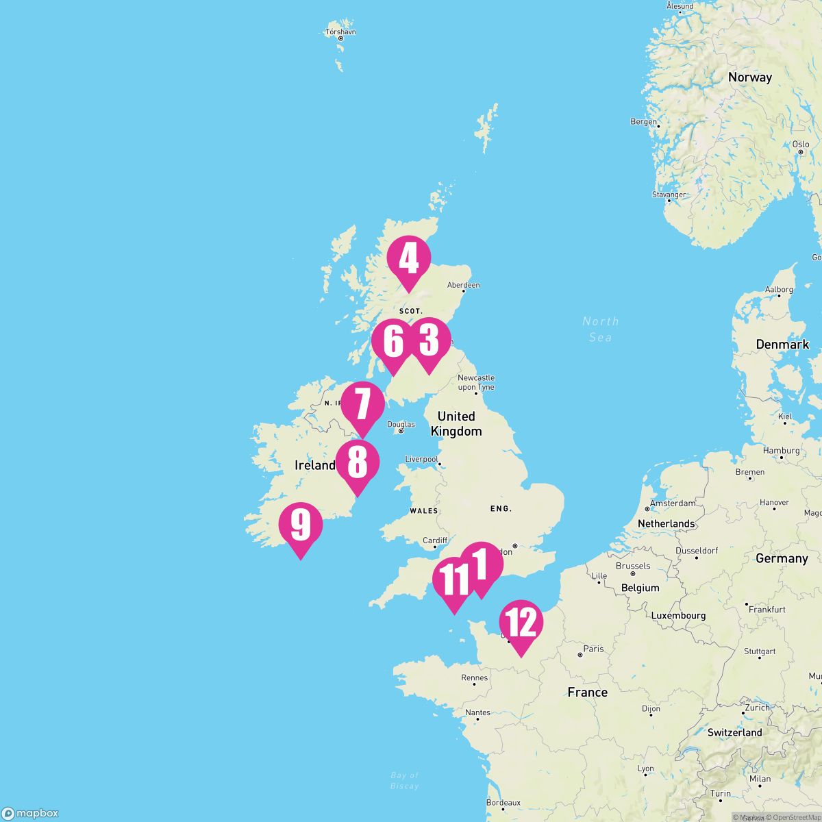 12 Night British Isles (Southampton Roundtrip)