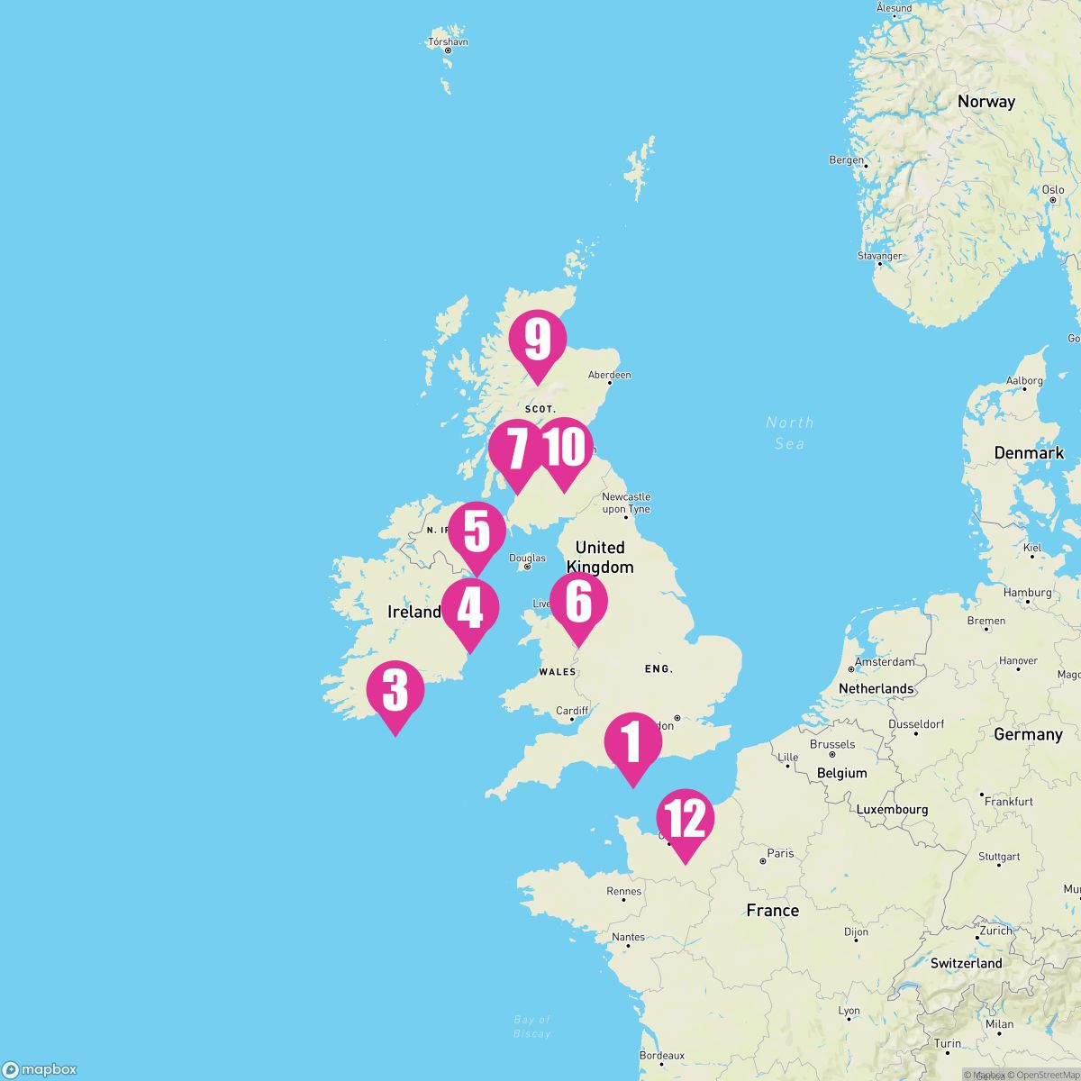 12 Night British Isles (Southampton Roundtrip)