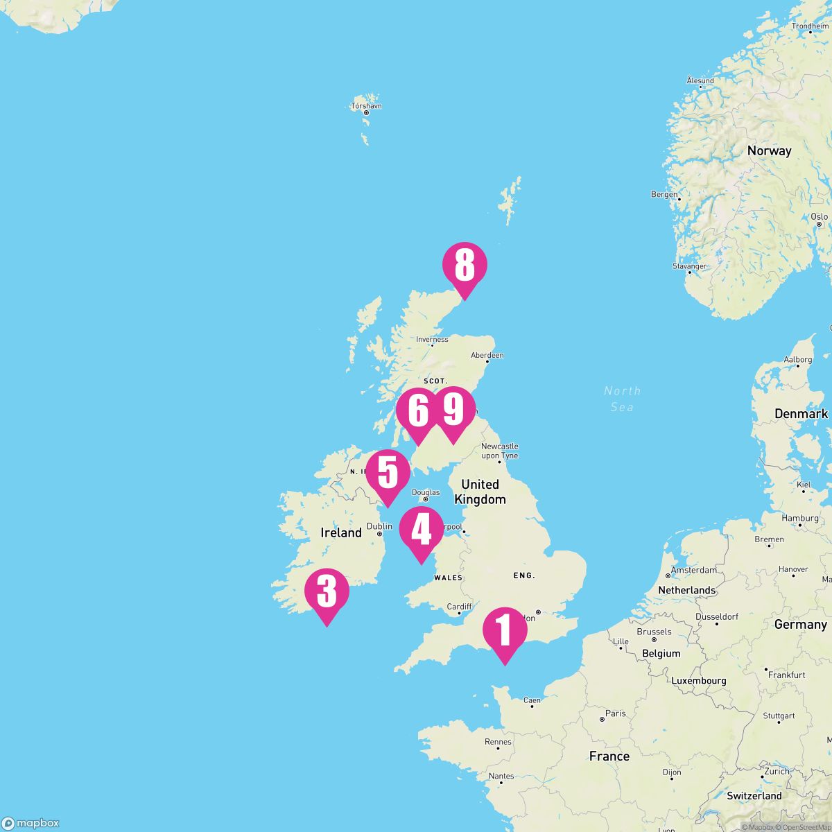 10 Night British Isles (Southampton Roundtrip)