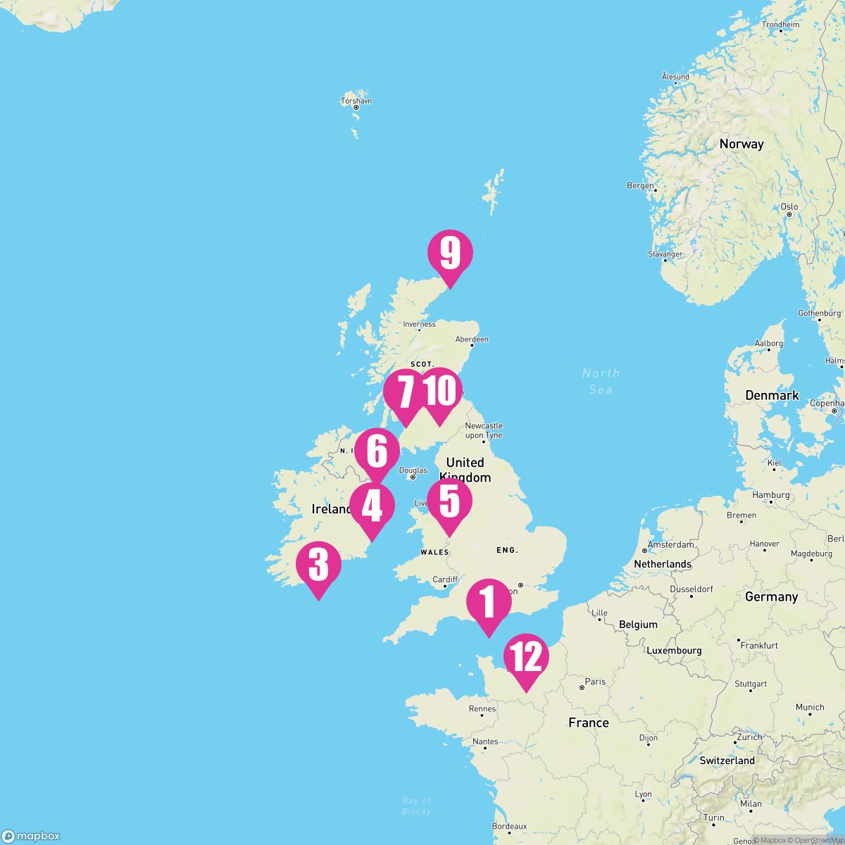 12 Night British Isles (Southampton Roundtrip)