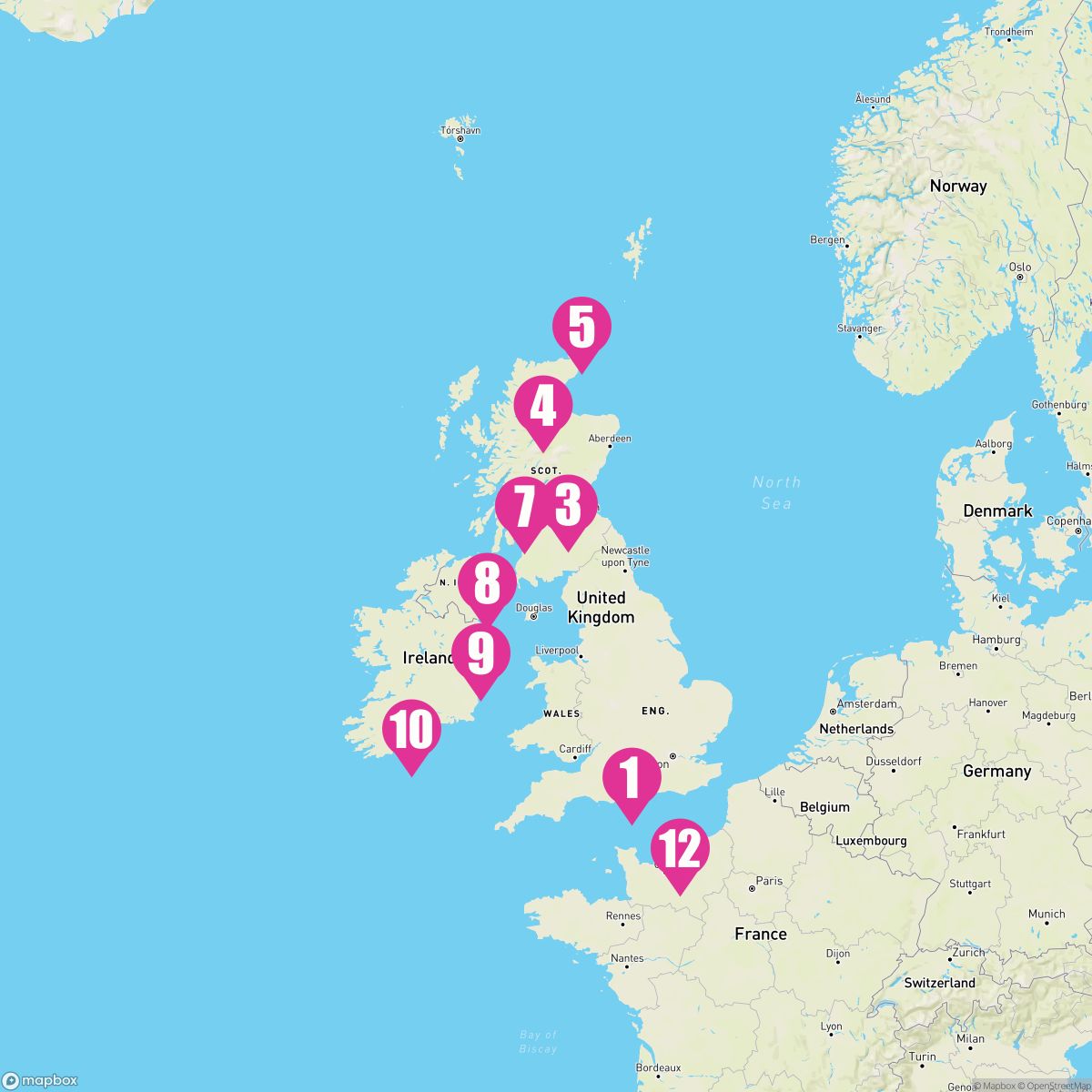 12 Night Europe (Southampton Roundtrip)