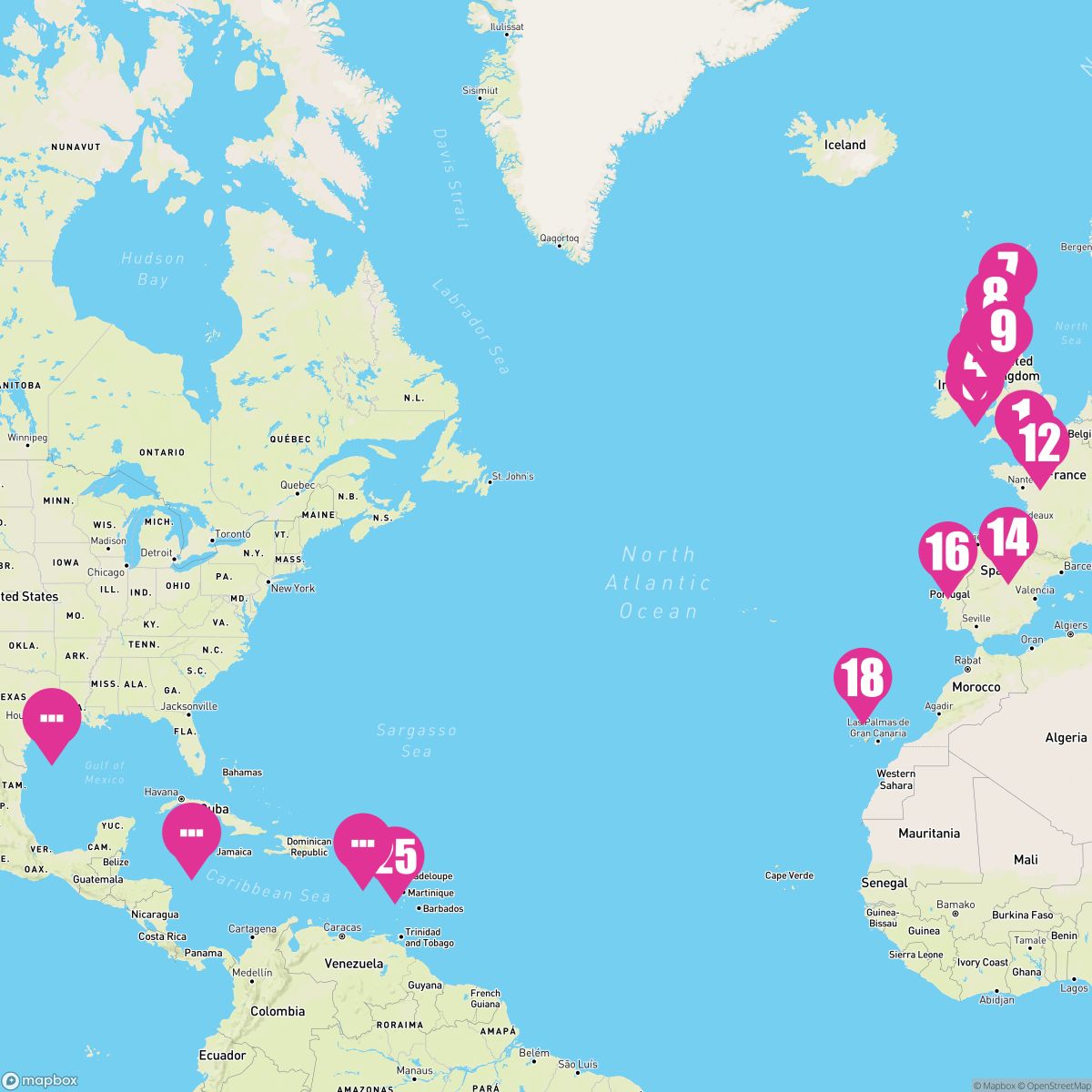 31 Night Tropical Grand Adventure With British Isles (Southampton To Galveston)