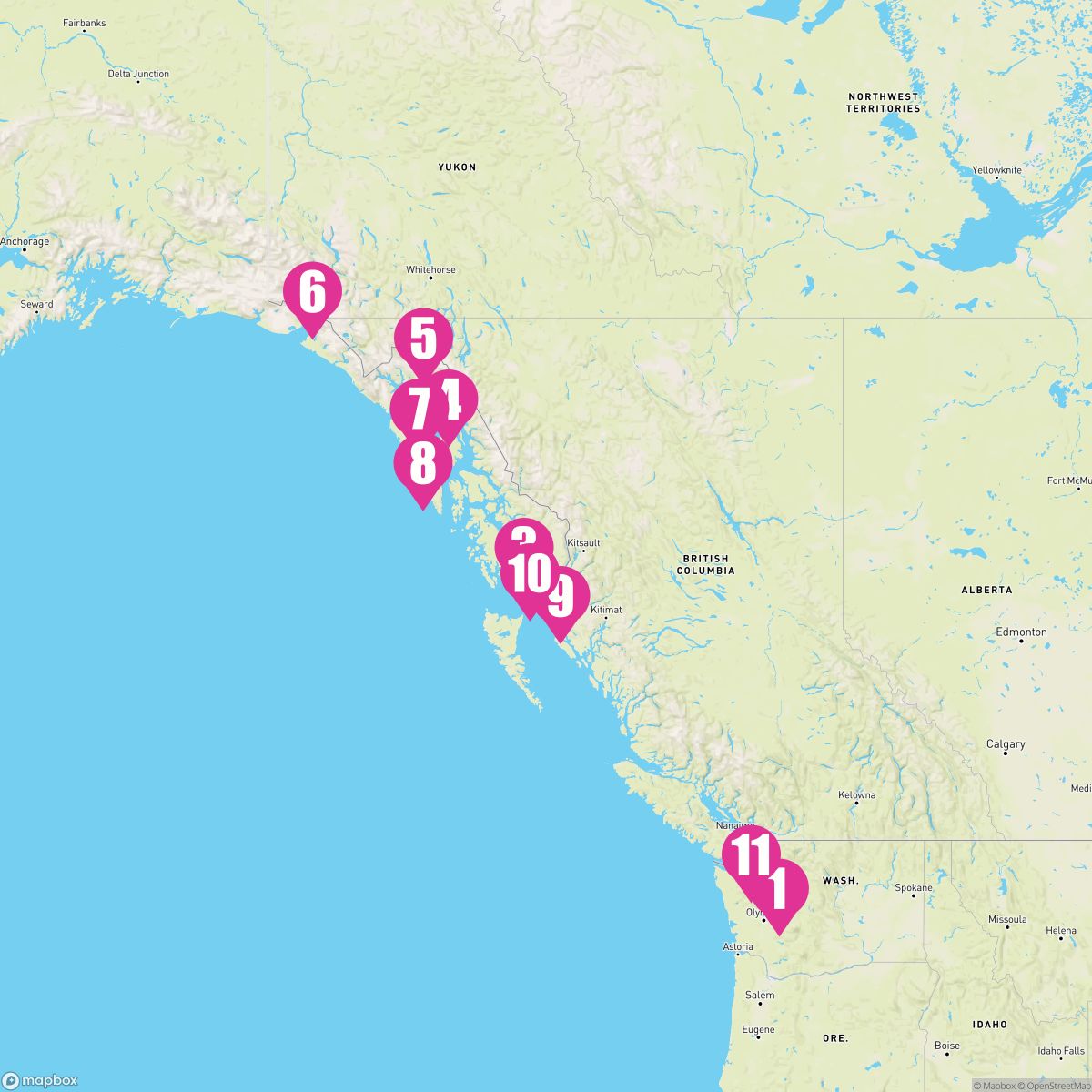 11 Night Wildlife & Frontiers (Seattle Roundtrip)