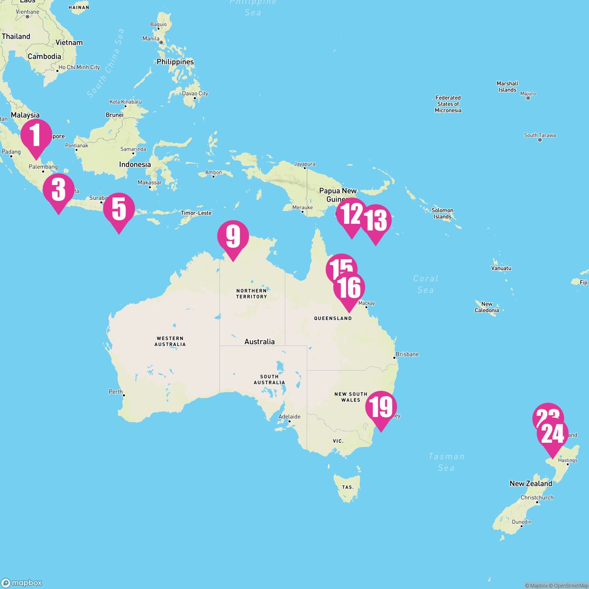 24 Night Astounding Australasia (Singapore To Auckland)